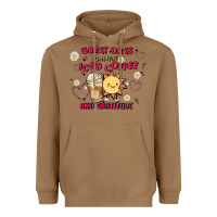 Toasted Coconut great days start with iced coffee and gratitude Heavyweight Hoodie - MaliasSmallBusiness