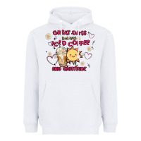 White great days start with iced coffee and gratitude Heavyweight Hoodie - MaliasSmallBusiness