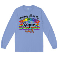 Colony Blue wishing all of the transphobes uncomfortable month Long Sleeve Tee - Artiststas