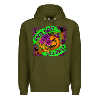 Army Green sorta sweet spooky Premium Hoodie - BundleAndBundleShop