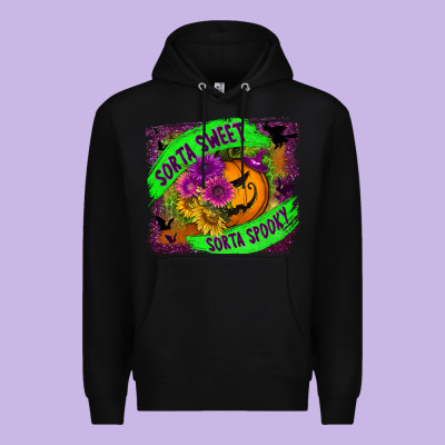 Sorta Sweet Spooky Premium Hoodie Designed By Bundleandbundleshop