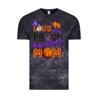Cloud Black loud and proud basketball mom Vintage Tee - Zillion Design Studio