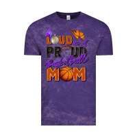 Cloud Purple loud and proud basketball mom Vintage Tee - Zillion Design Studio