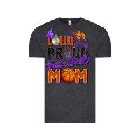 Vintage Black loud and proud basketball mom Vintage Tee - Zillion Design Studio