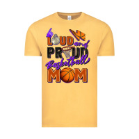 Vintage Mustard loud and proud basketball mom Vintage Tee - Zillion Design Studio