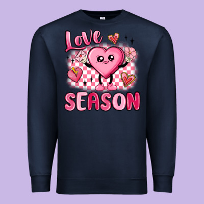 Love Season Premium Sweatshirt Designed By Maliassmallbusiness