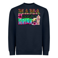 Navy mama needs a drink Heavyweight Sweatshirt - Zillion Design Studio