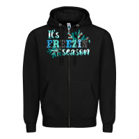 Black it's freezin' season Zipper Hoodie - AdoDesignShop
