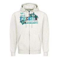 Oatmeal Heather it's freezin' season Zipper Hoodie - AdoDesignShop
