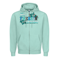 Seafoam it's freezin' season Zipper Hoodie - AdoDesignShop