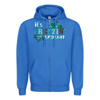 True Royal it's freezin' season Zipper Hoodie - AdoDesignShop