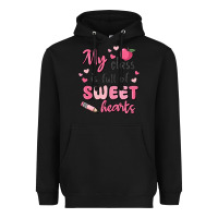 Black my class is full of sweet hearts Heavyweight Hoodie - MaliasSmallBusiness