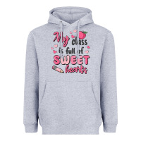 Heather Grey my class is full of sweet hearts Heavyweight Hoodie - MaliasSmallBusiness