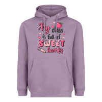 Lavender my class is full of sweet hearts Heavyweight Hoodie - MaliasSmallBusiness
