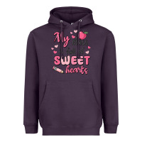 Plum my class is full of sweet hearts Heavyweight Hoodie - MaliasSmallBusiness