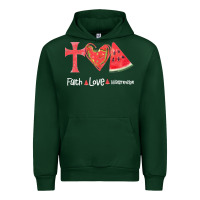 Forest Green Faith Love Watermelon Urban Hoodie - Bettercallsaul