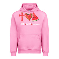 Fuchsia Pink Faith Love Watermelon Urban Hoodie - Bettercallsaul