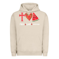 Pigment French Oak Faith Love Watermelon Urban Hoodie - Bettercallsaul