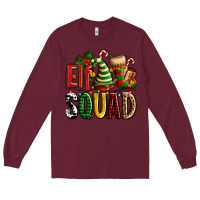 Burgundy elf squad with elf hat and socks Long Sleeve Tee - AdoDesignShop