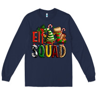 Navy elf squad with elf hat and socks Long Sleeve Tee - AdoDesignShop