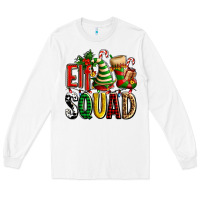White elf squad with elf hat and socks Long Sleeve Tee - AdoDesignShop