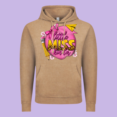 Little Miss Kinder Vintage Hoodie Designed By Texasbilliewilder