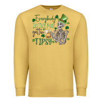 Antique Gold everybody in the pub gettin' tipsy Premium Sweatshirt - MaliasSmallBusiness