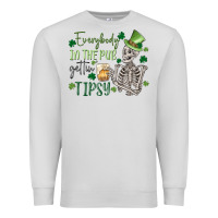 Dove Grey everybody in the pub gettin' tipsy Premium Sweatshirt - MaliasSmallBusiness