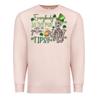 Pale Pink everybody in the pub gettin' tipsy Premium Sweatshirt - MaliasSmallBusiness