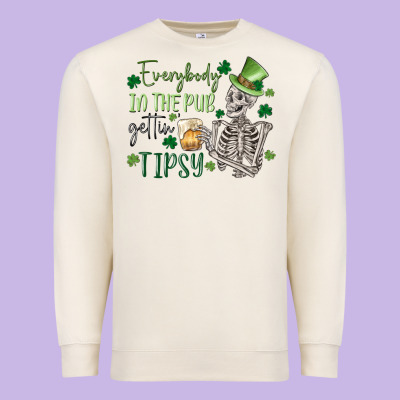 Everybody In The Pub Gettin' Tipsy Premium Sweatshirt Designed By Maliassmallbusiness