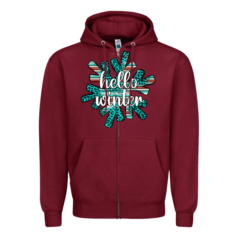 Hello Winter Zipper Hoodie by AdoDesignShop | Teevron