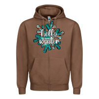 Chestnut hello winter Zipper Hoodie - AdoDesignShop