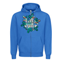 True Royal hello winter Zipper Hoodie - AdoDesignShop