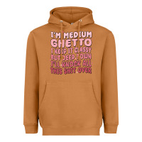 Meerkat im medium ghetto i keep it classy but deep down pn Heavyweight Hoodie - MaliasSmallBusiness