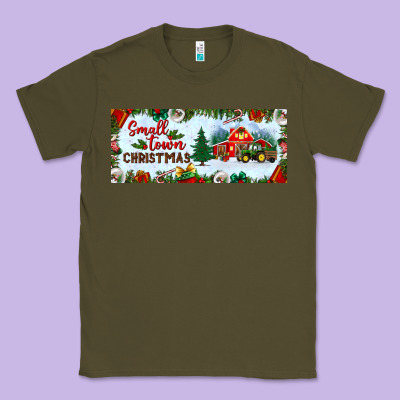 Small Town Christmas Classic Tee Designed By Bundleandbundleshop