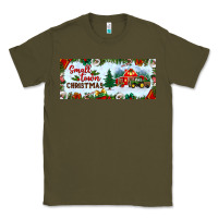Army Green small town christmas Classic Tee - BundleAndBundleShop