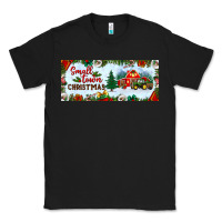 Black small town christmas Classic Tee - BundleAndBundleShop