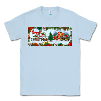 Dusty Blue small town christmas Classic Tee - BundleAndBundleShop