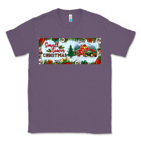 Lavender small town christmas Classic Tee - BundleAndBundleShop