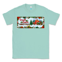 Seafoam small town christmas Classic Tee - BundleAndBundleShop