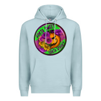 Blue Mist halloween round earrings Premium Hoodie - BundleAndBundleShop