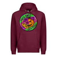 Burgundy halloween round earrings Premium Hoodie - BundleAndBundleShop