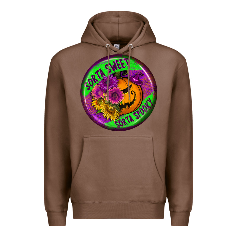 Halloween Round Earrings Premium Hoodie by BundleAndBundleShop | Teevron