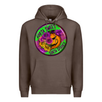 Coffee halloween round earrings Premium Hoodie - BundleAndBundleShop