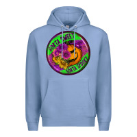 Colony Blue halloween round earrings Premium Hoodie - BundleAndBundleShop