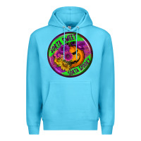 Ocean Blue halloween round earrings Premium Hoodie - BundleAndBundleShop