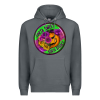 Rock halloween round earrings Premium Hoodie - BundleAndBundleShop
