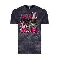 Cloud Black loud and proud cheer mom Vintage Tee - Zillion Design Studio