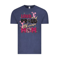 Vintage Denim loud and proud cheer mom Vintage Tee - Zillion Design Studio