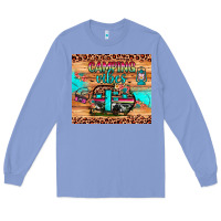 Colony Blue camping vibes Long Sleeve Tee - JahusDesignShop